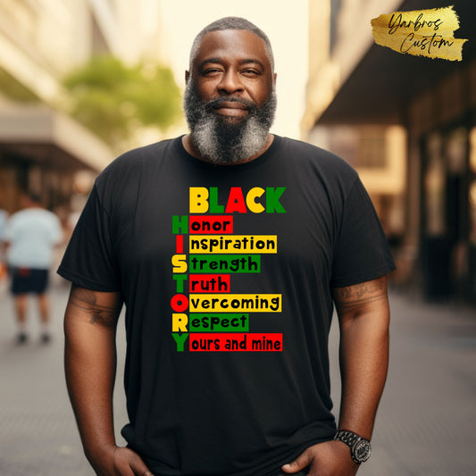 Black History Words T-shirt