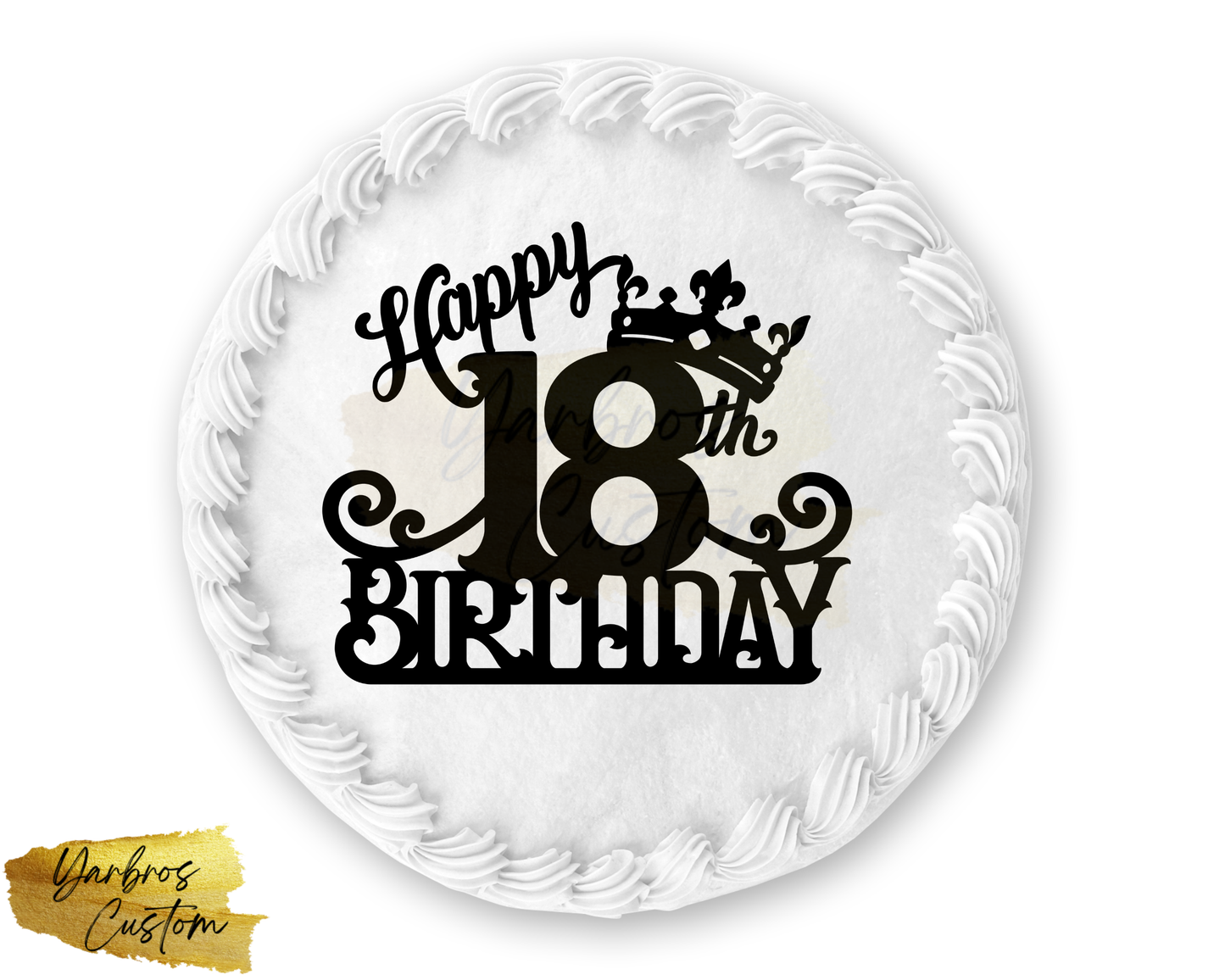 Happy 18th Birthday Cake Topper