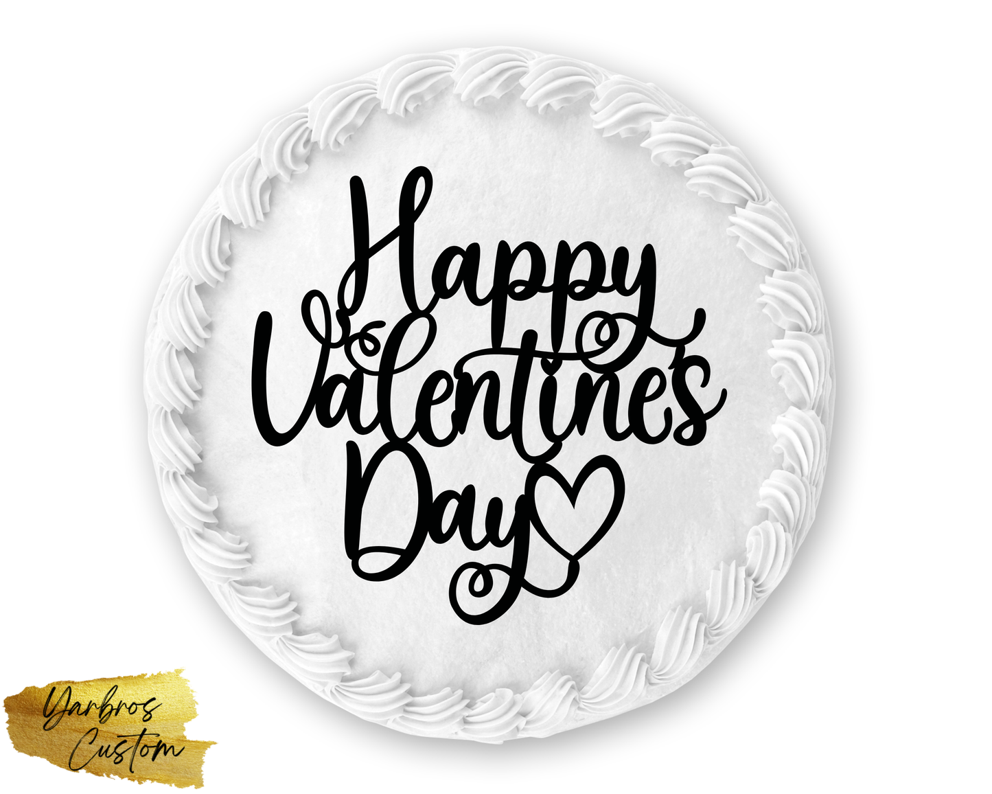Valentines Cake Topper (Cardstock)