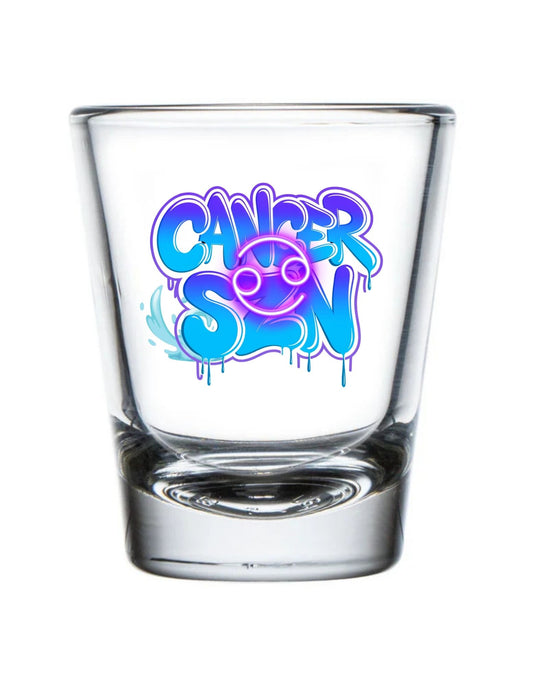 Zodiac Shot Glass or Plastic