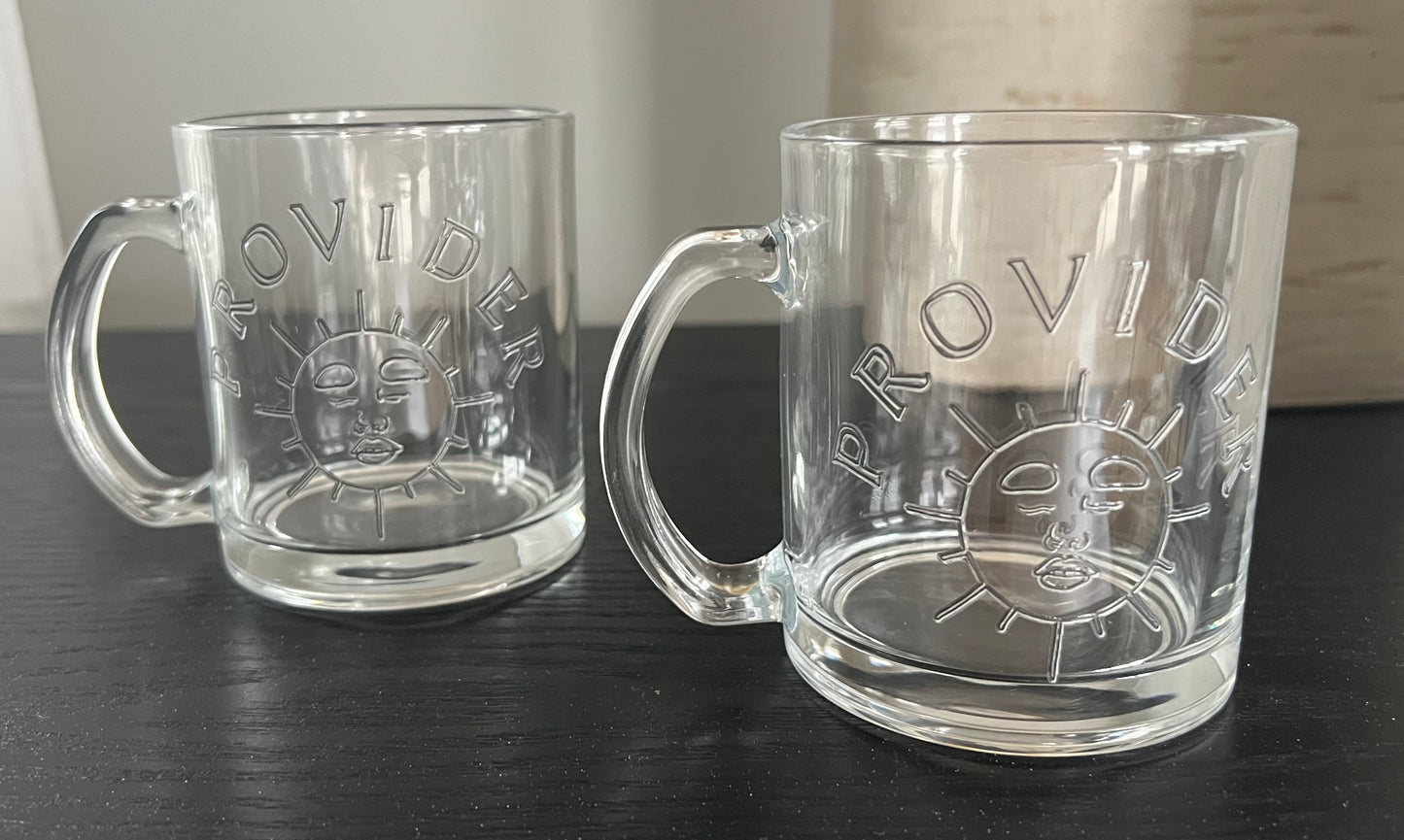 Custom 12oz Glass Mug for Business & Branding