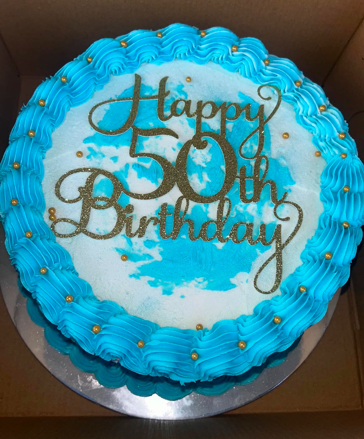 Happy 50th Birthday Cake Topper