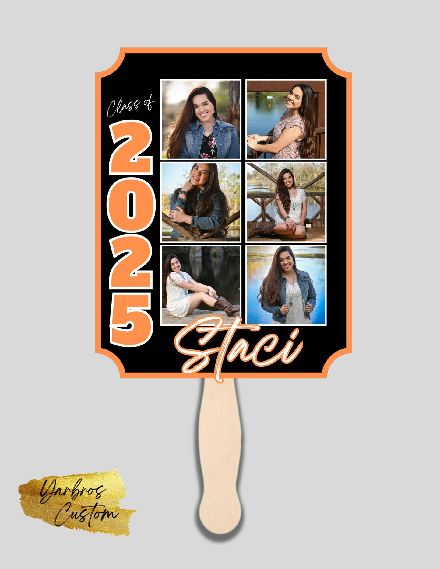 Graduation Fan 2025 ( with name, year and pic)