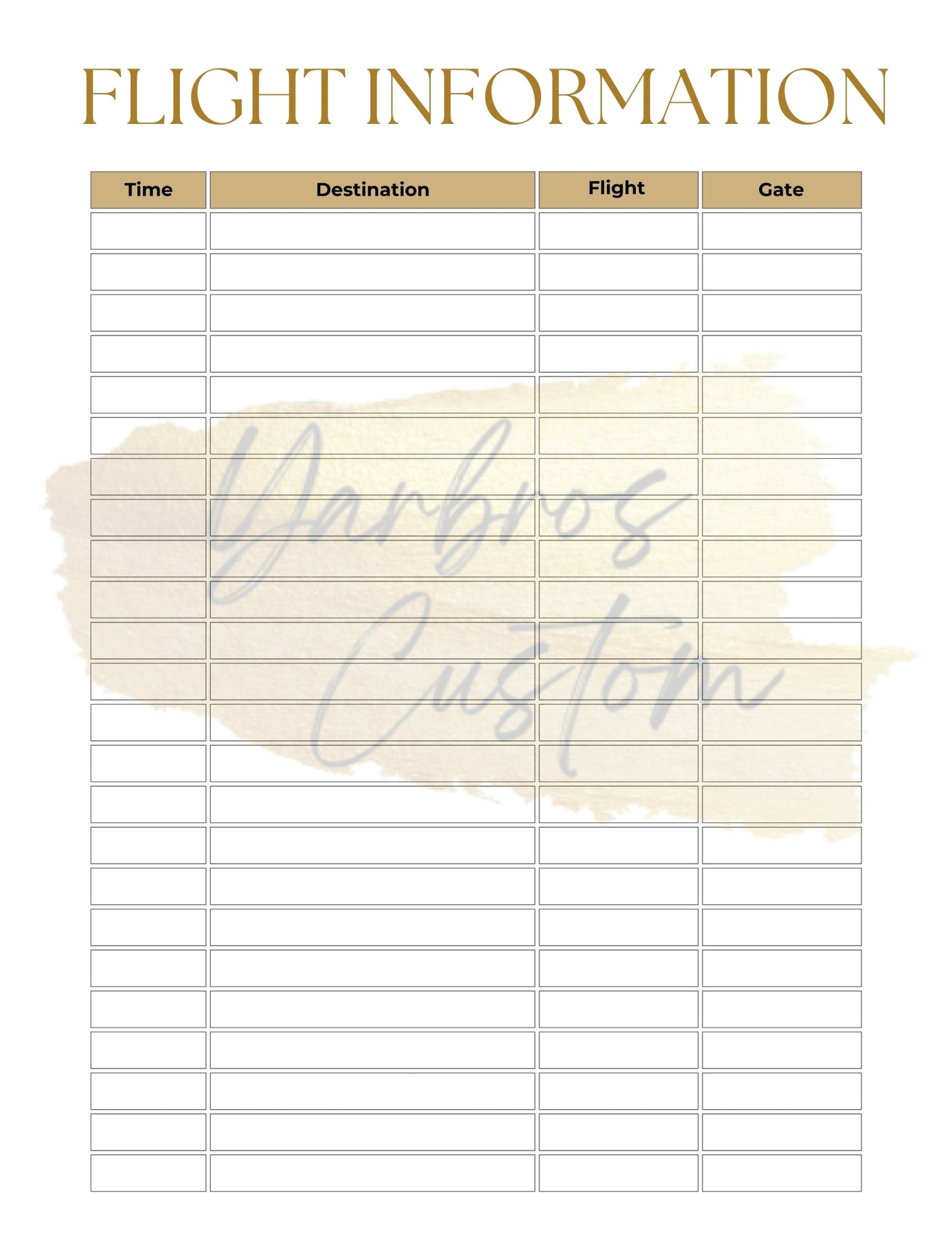 2025 Travel Planner Printable