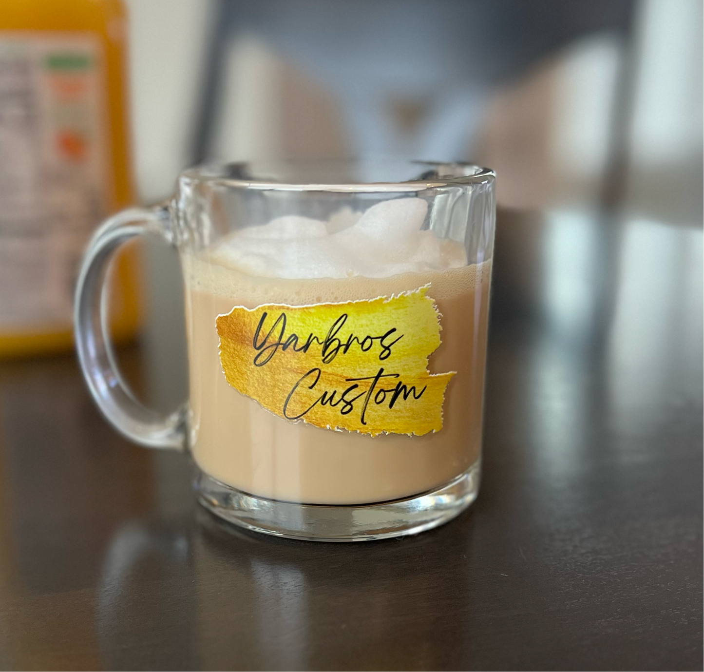 Custom 12oz Glass Mug for Business & Branding