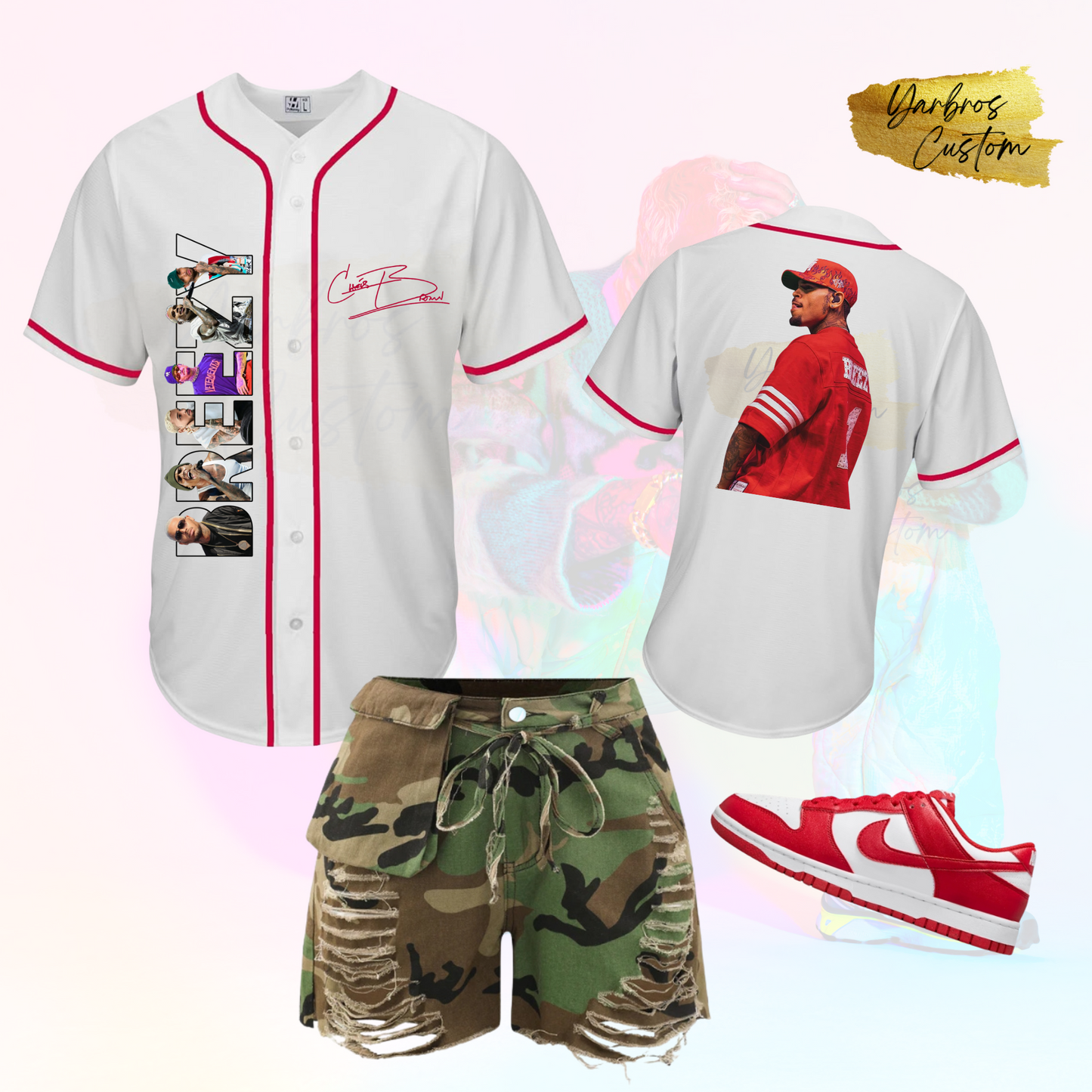 Chris Brown Baseball Jersey 2