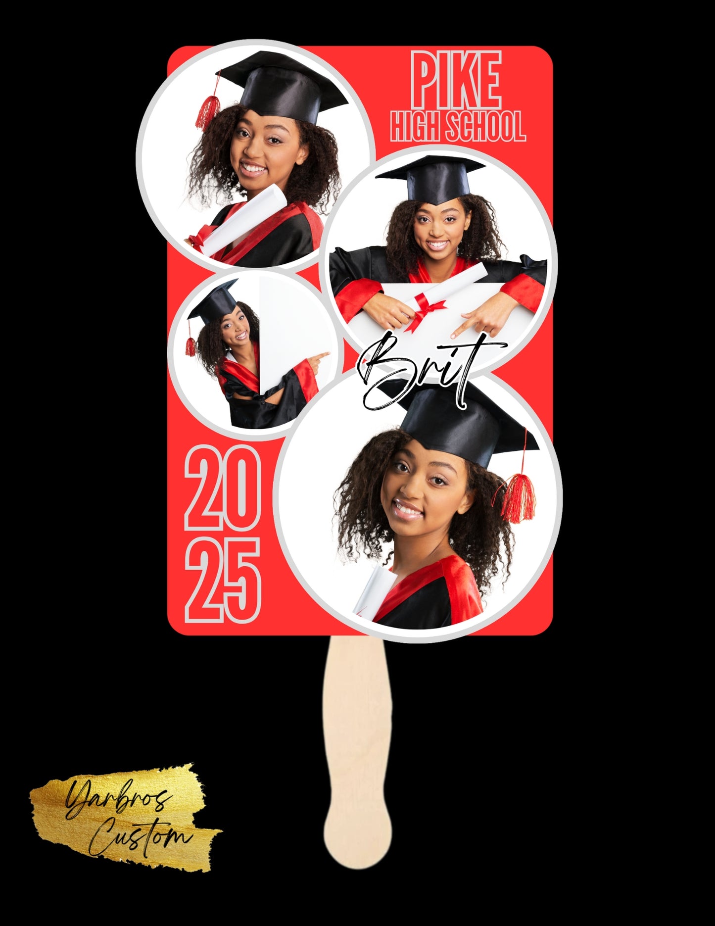 Graduation Fan 2025 ( with name, year and pic)