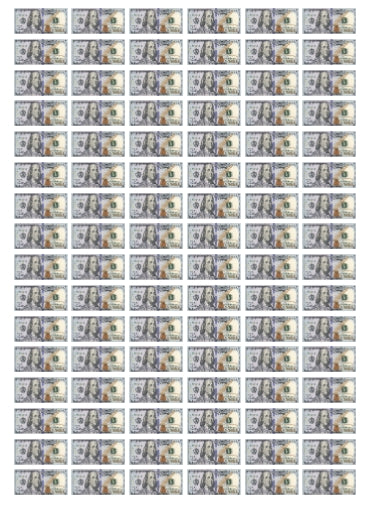 Pile of Money 100 Bills Sheet
