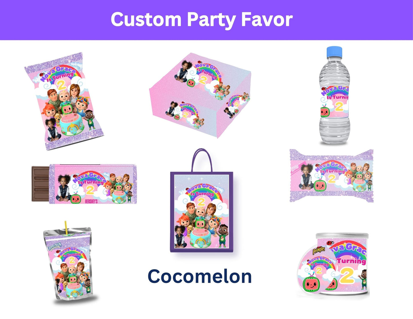 Coco Melon Party Favor Template
