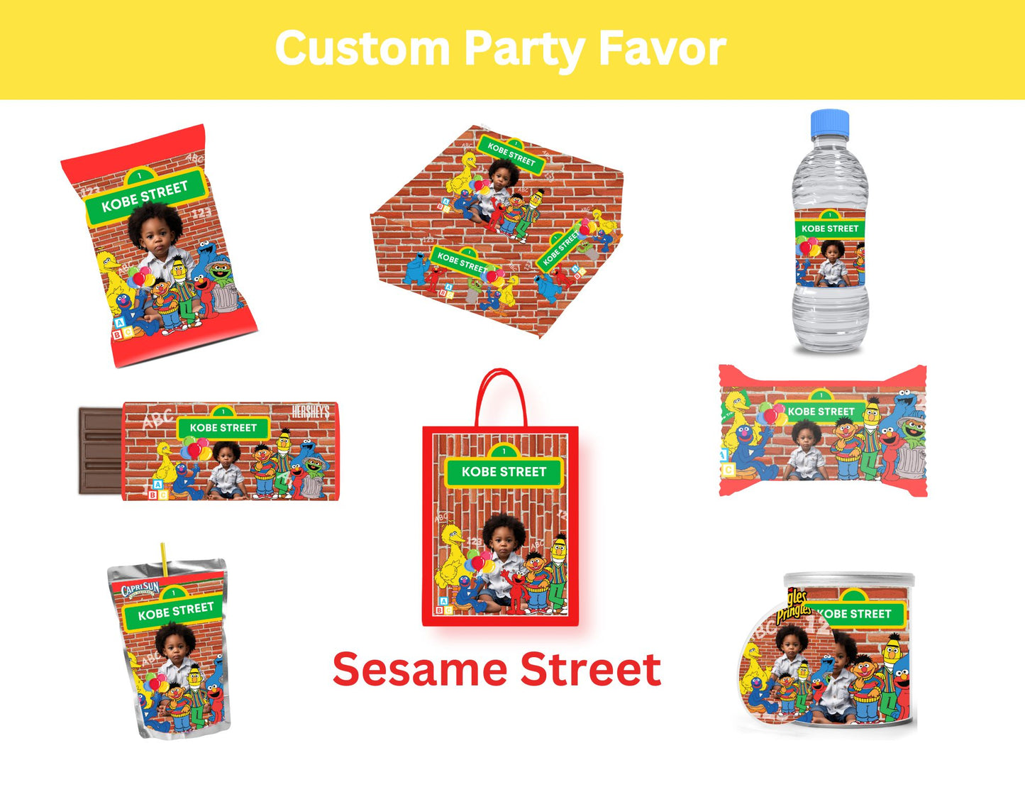 Sesame Street Party Favor Template