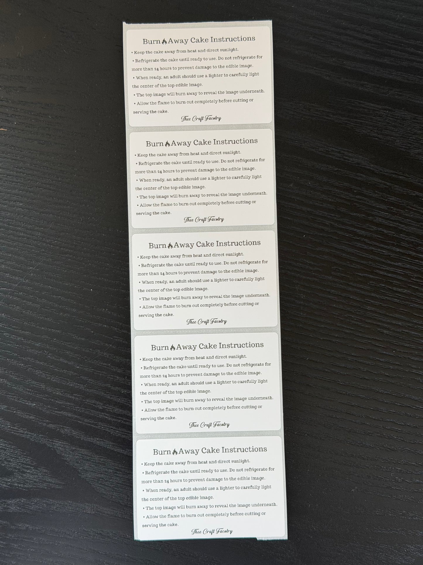 Burn Away Care Instructions