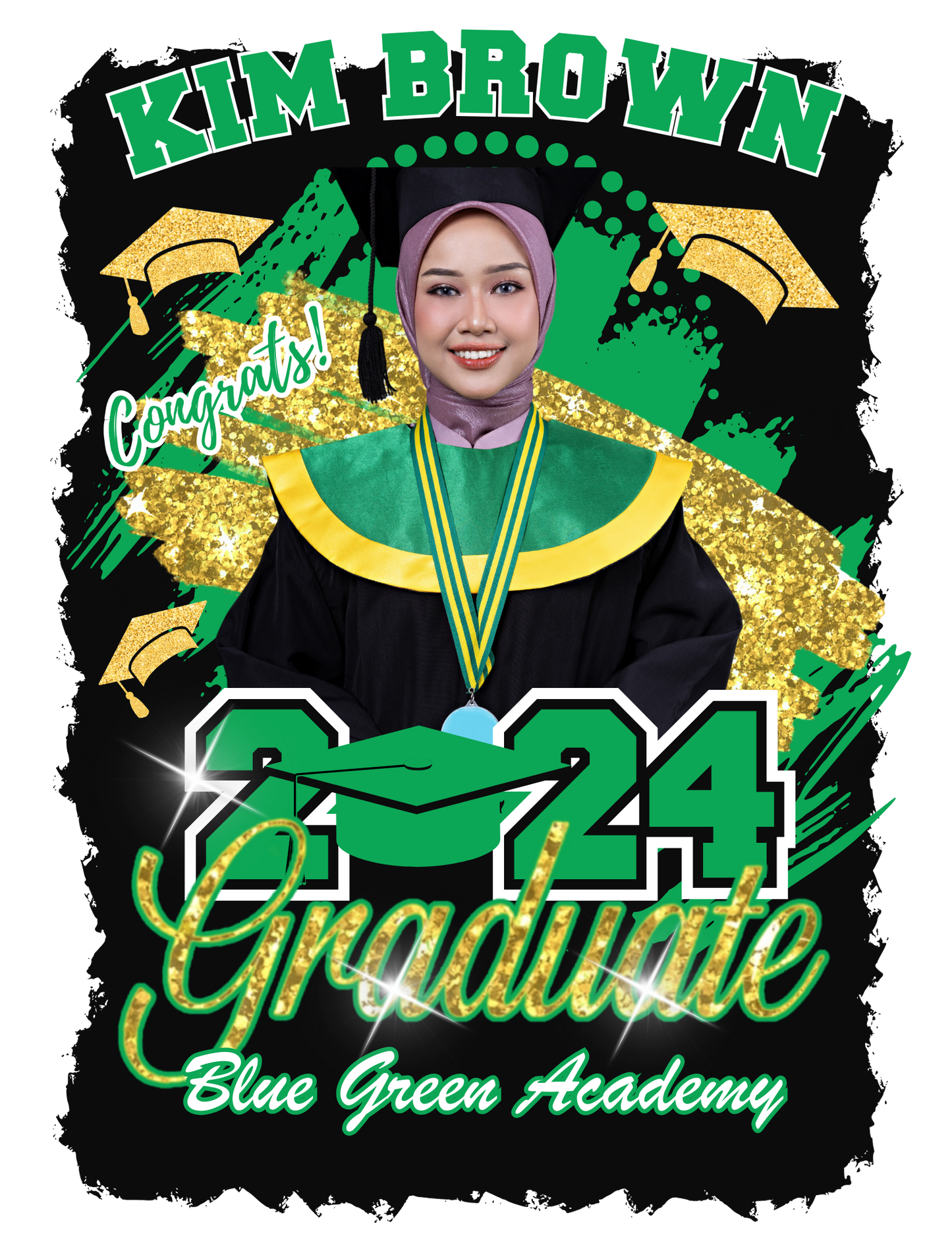 Graduate T-shirt Template