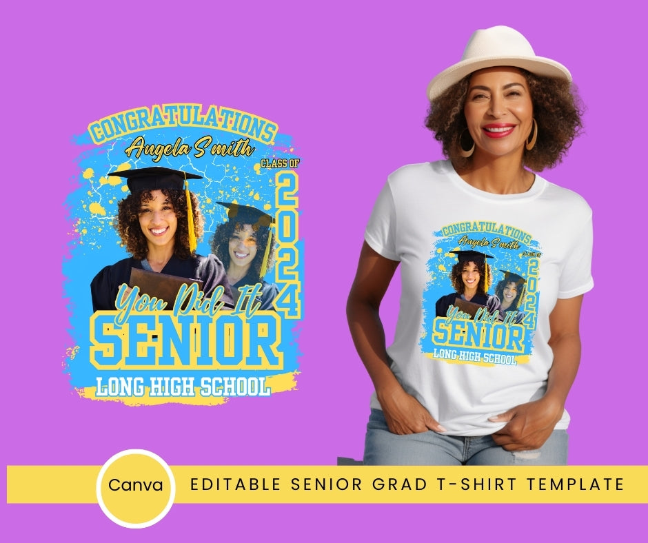 Senior Grad T-shirt Template