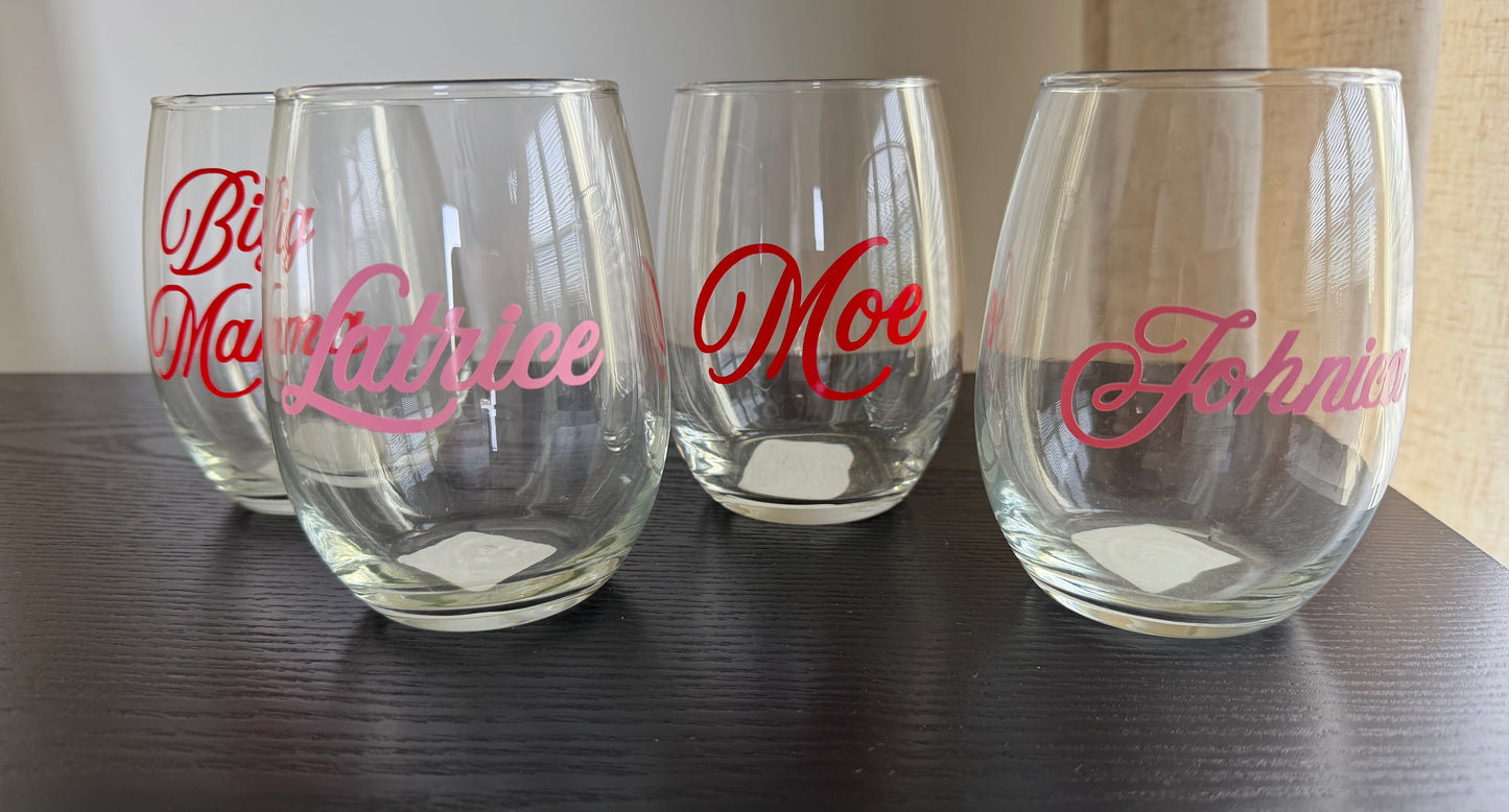 Personalized Drinking Glass