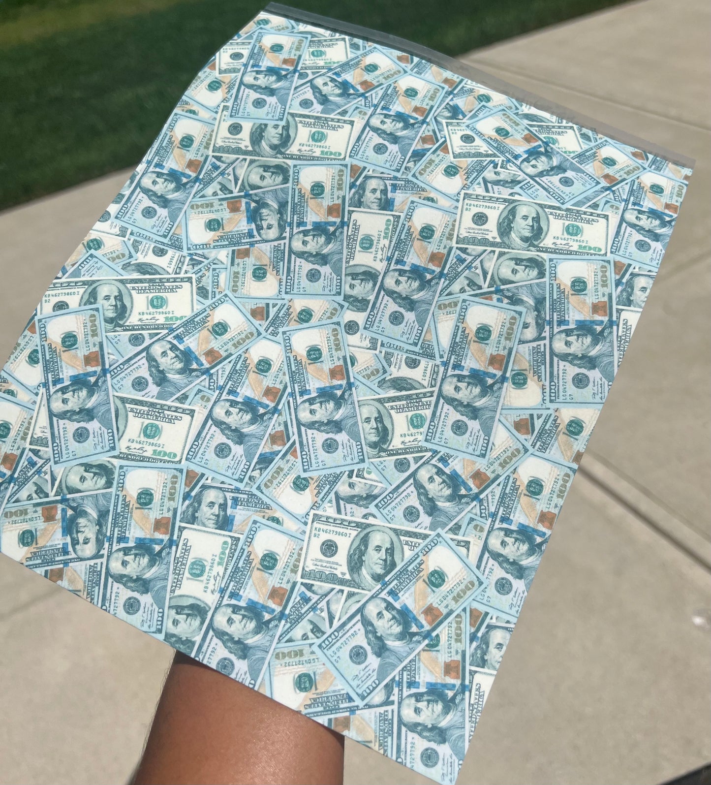 Pile of Money 100 Bills Sheet