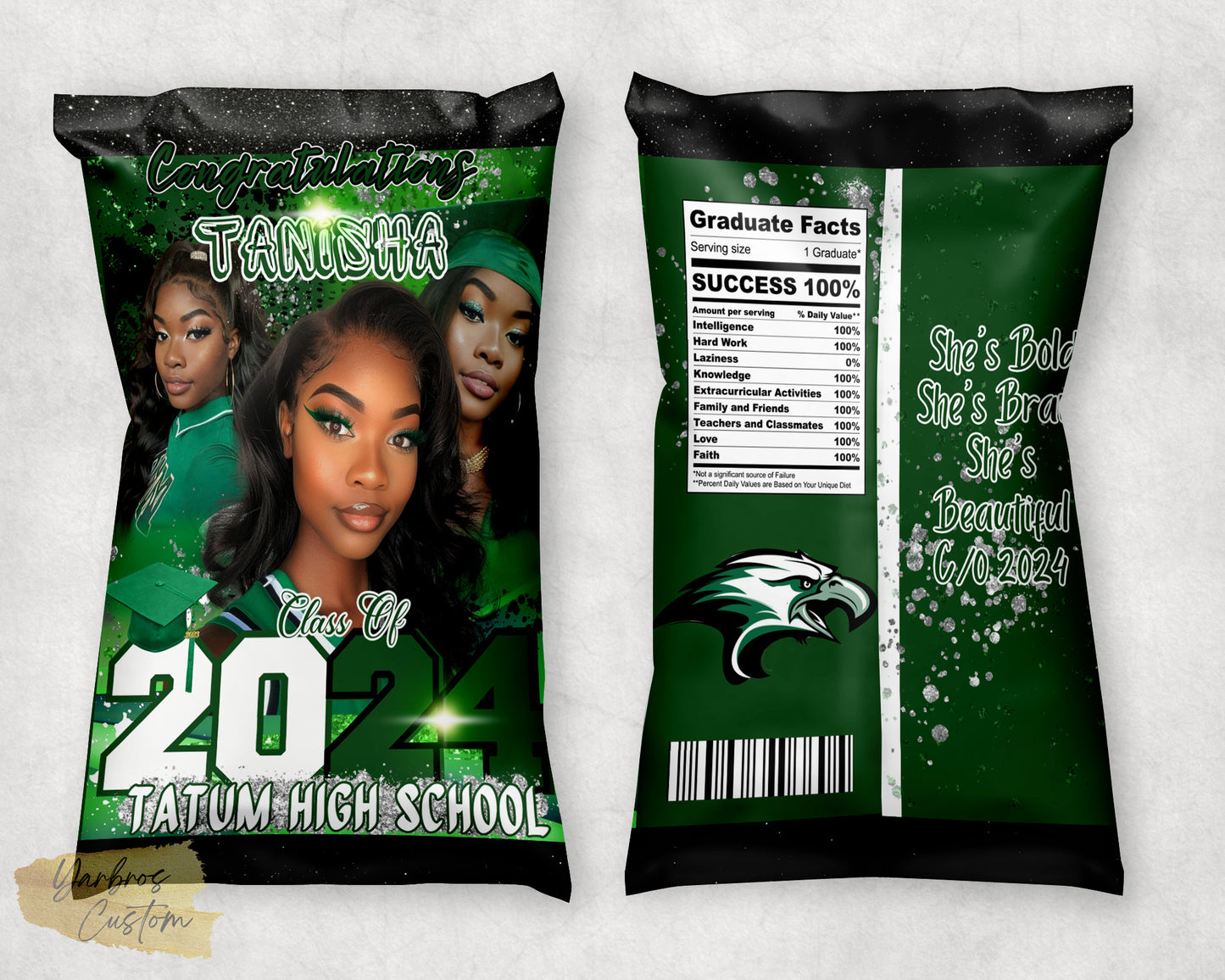 GRADUATION CHIP BAG TEMPLATES