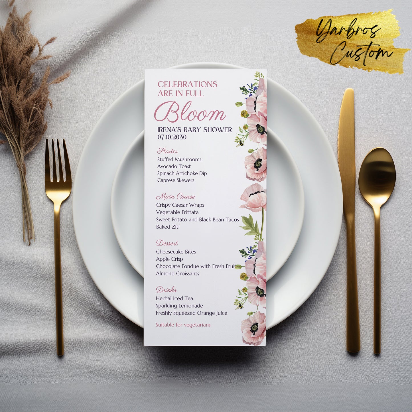 Menu Cards