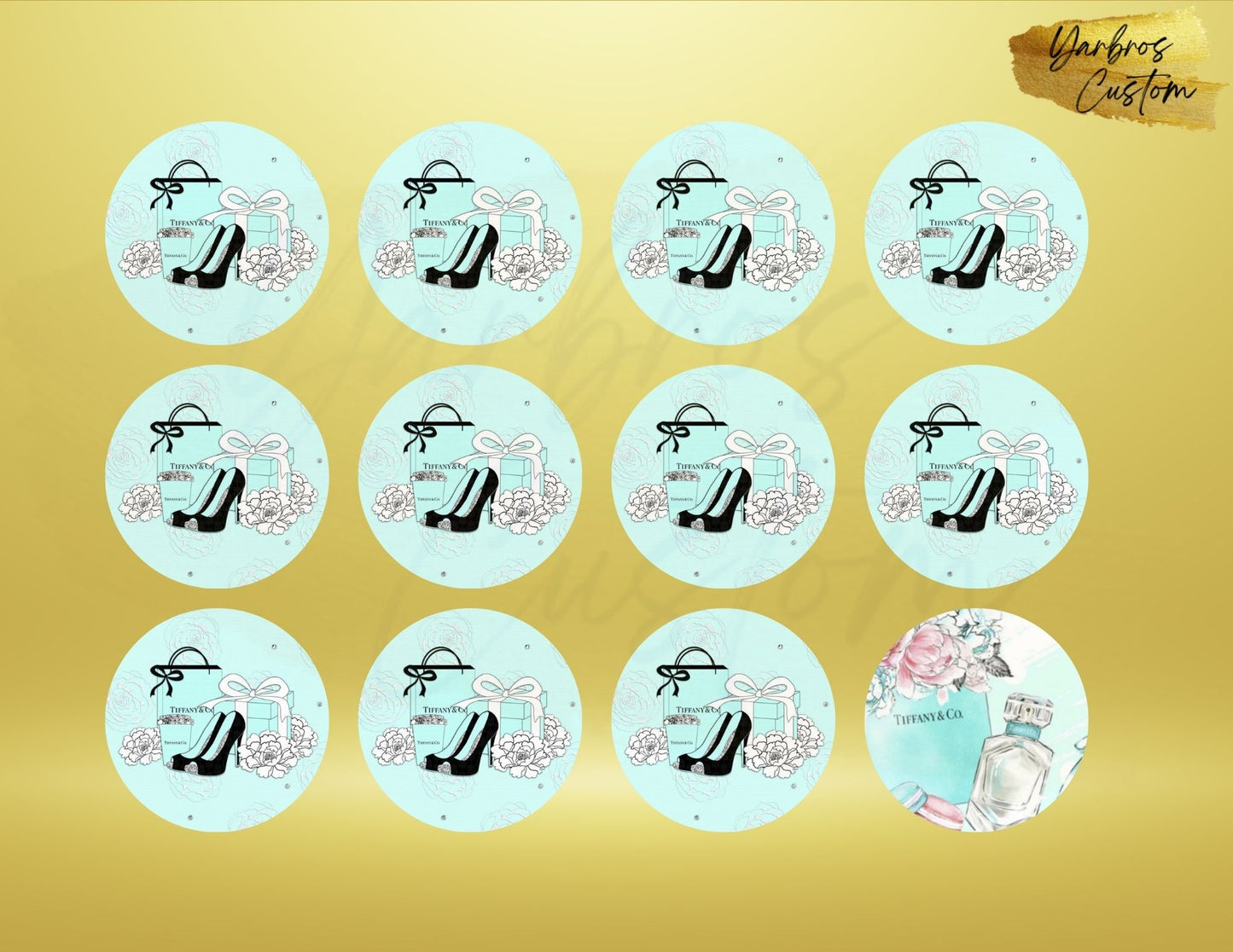 Edible Circle Cupcake  Images