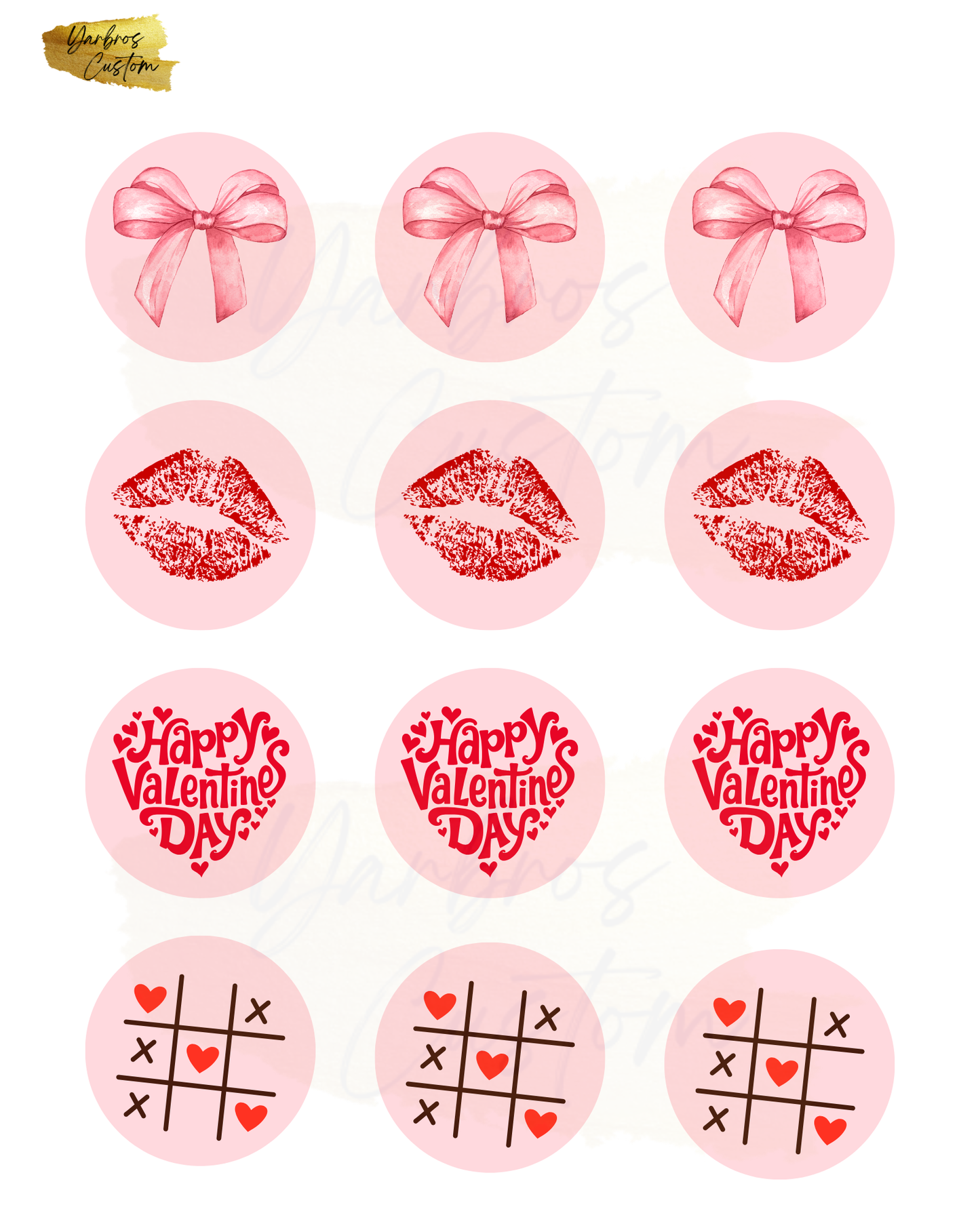 Valentines Circle Digital Images