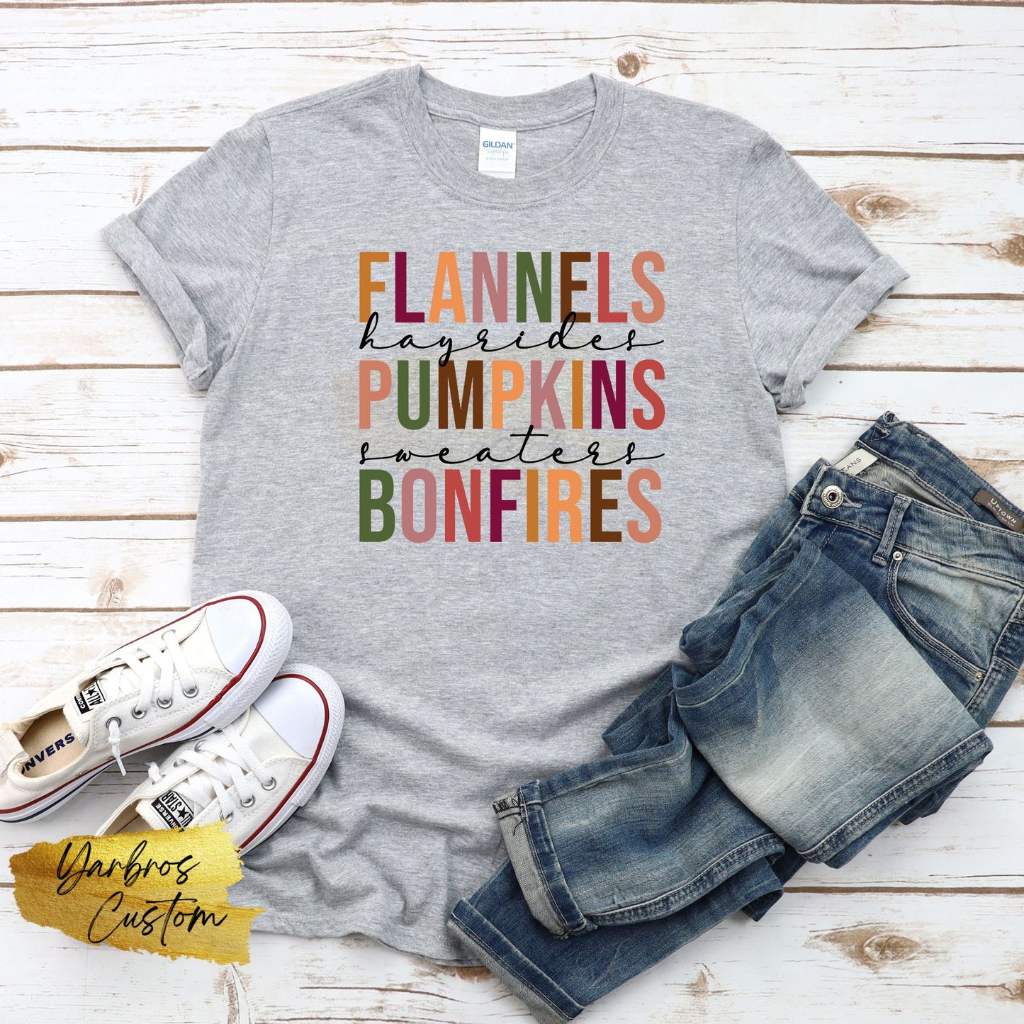 Flannels hayrides Pumpkins sweater Apparel