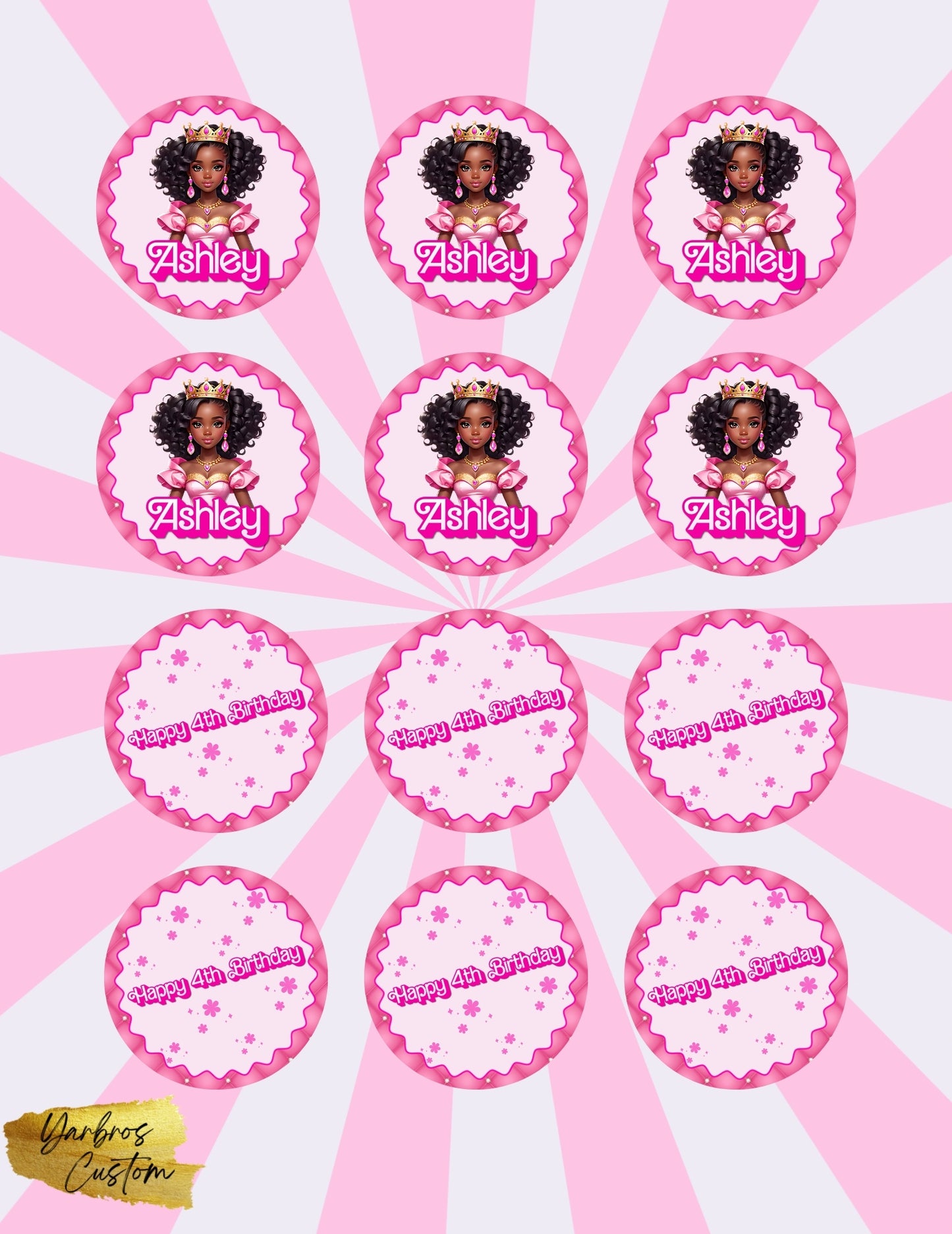 Barbie Edible Image