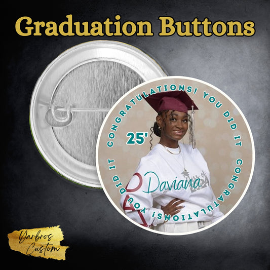 Graduation Buttons 2.25" (2025)
