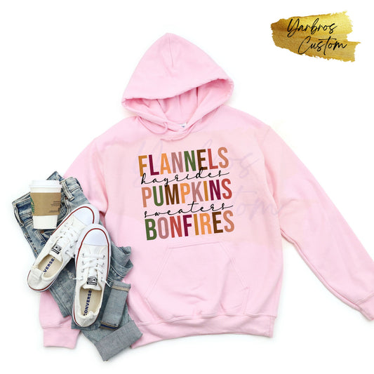 Flannels hayrides Pumpkins sweater Apparel