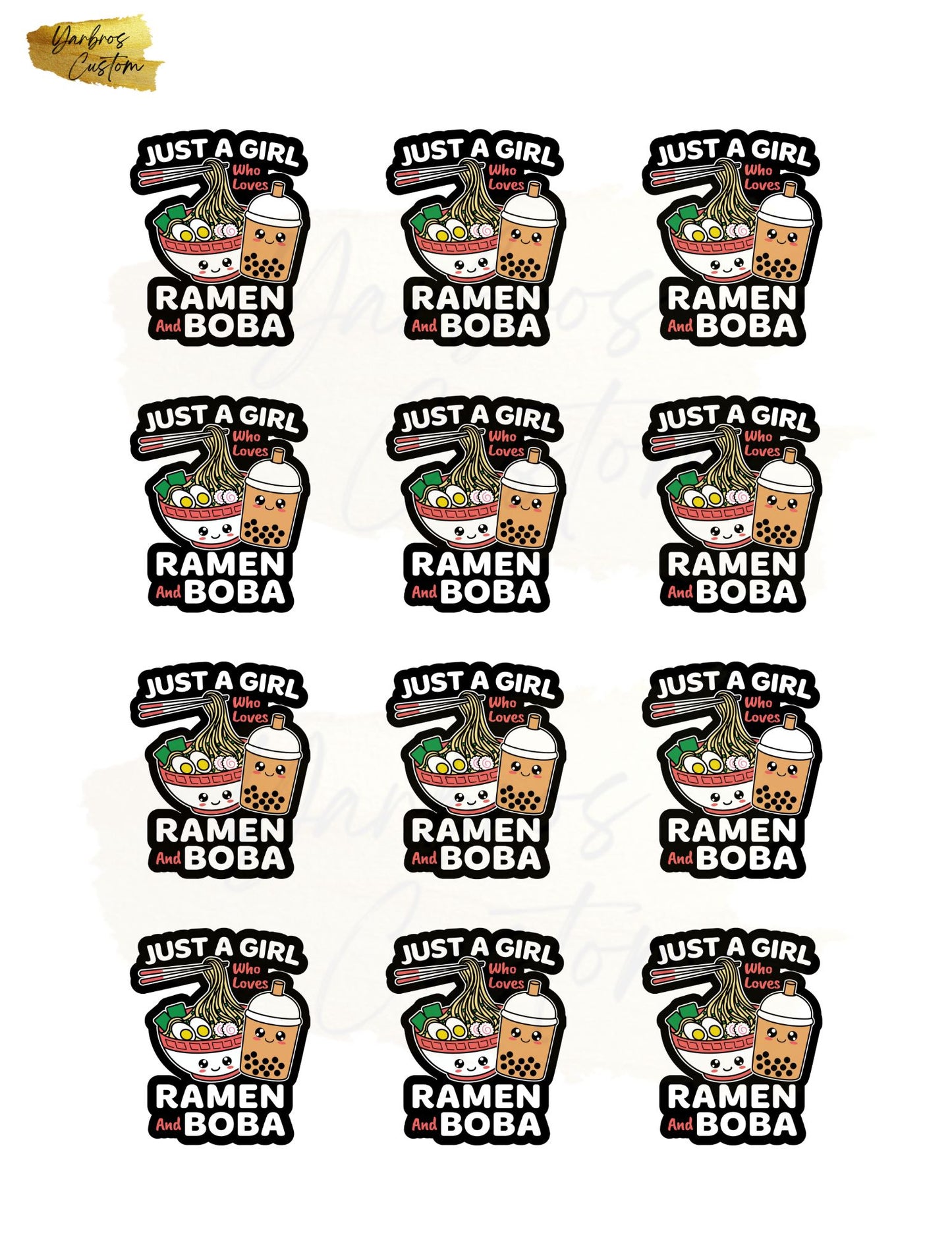 Boba Edible Images