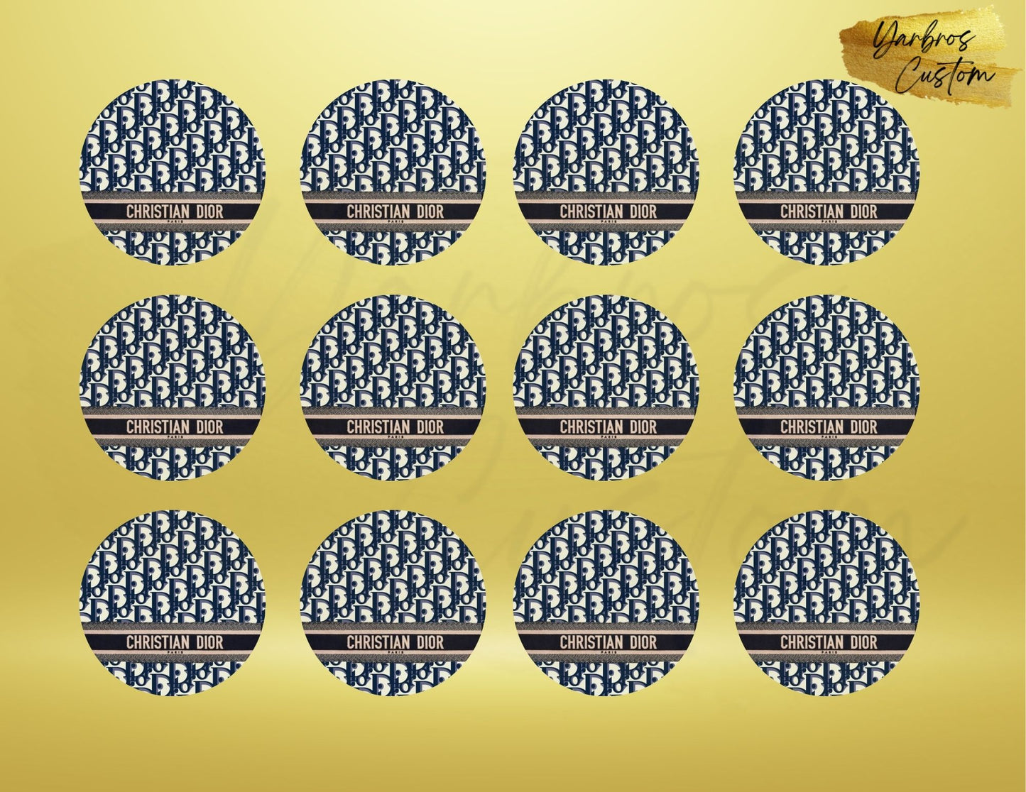 Edible Circle Cupcake  Images