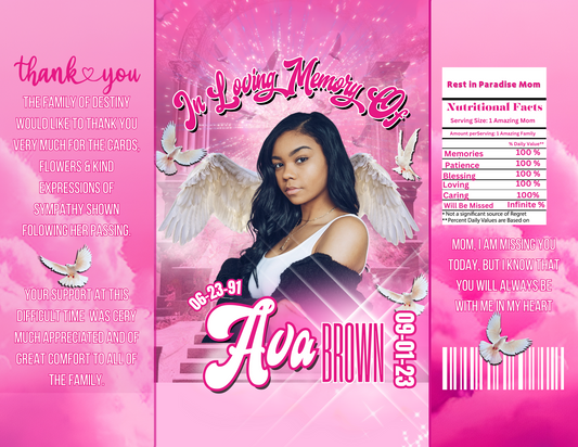 MEMORIAL CHIP BAG TEMPLATES