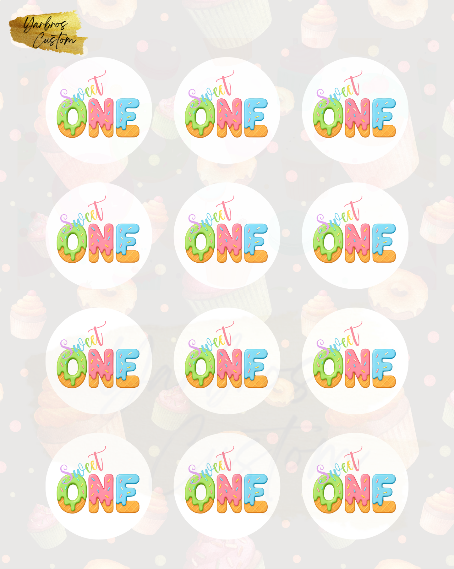 Sweet One Edible Images