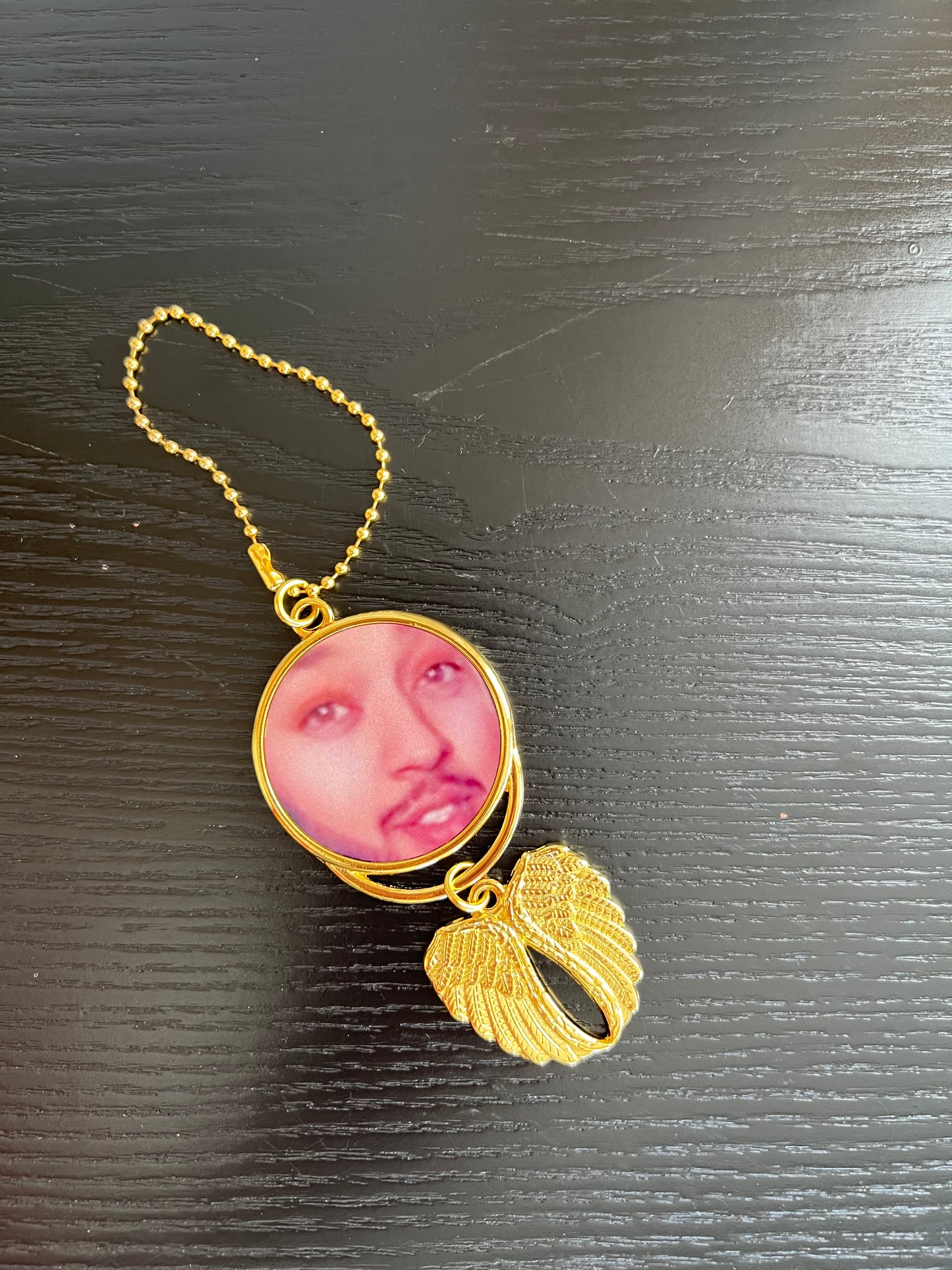 Angel wing car hanging ornament.