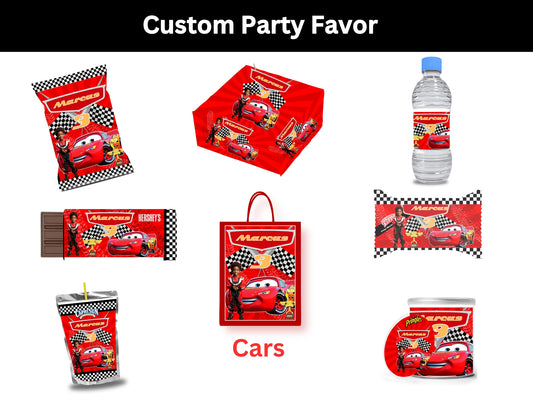 Cars Party Favor Template