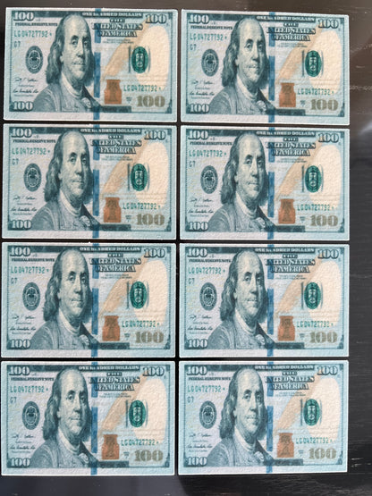 100% Edible Fake Money Bills for Cake Cupcakes Toppers and More