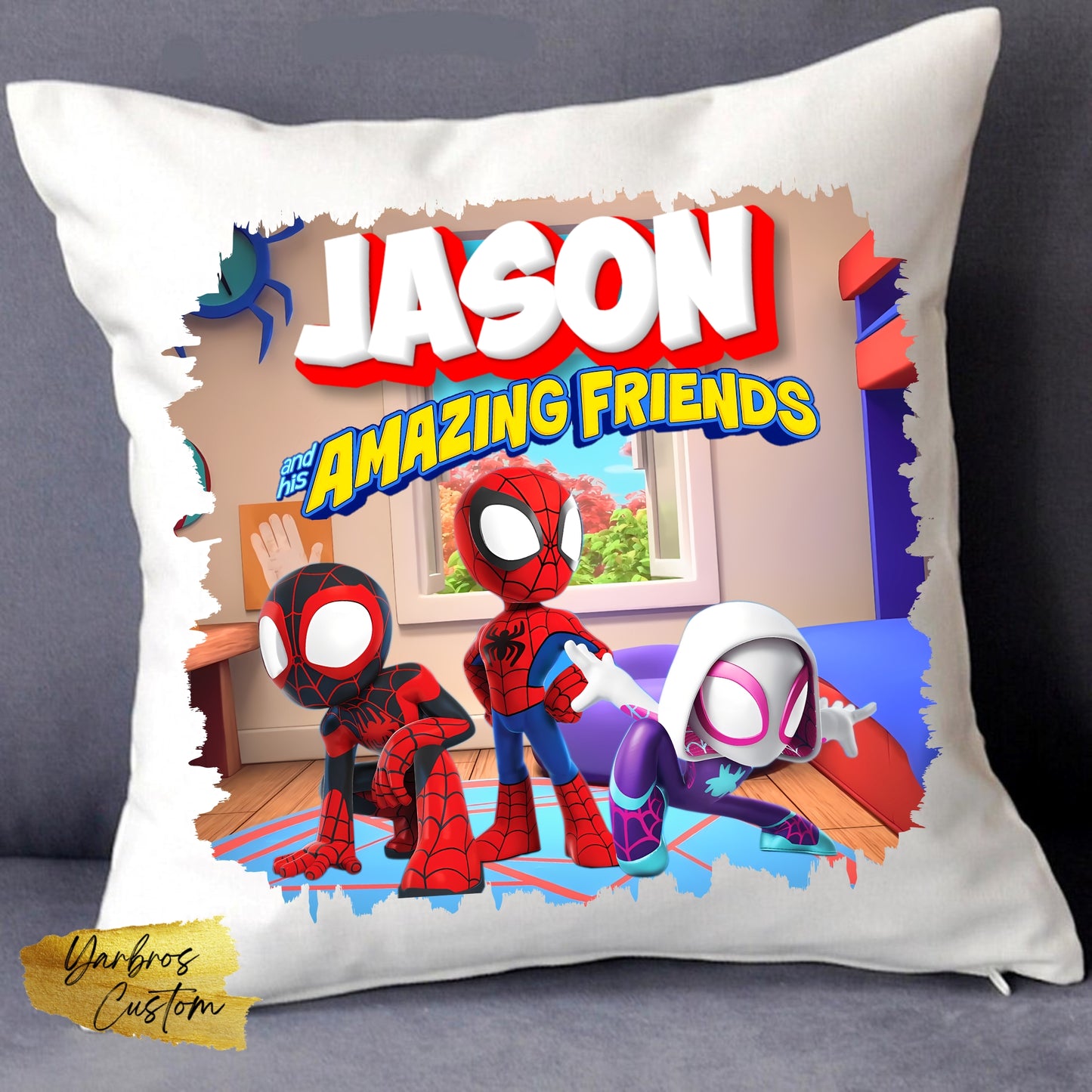 Custom Pillow ( Spidey & Friends)