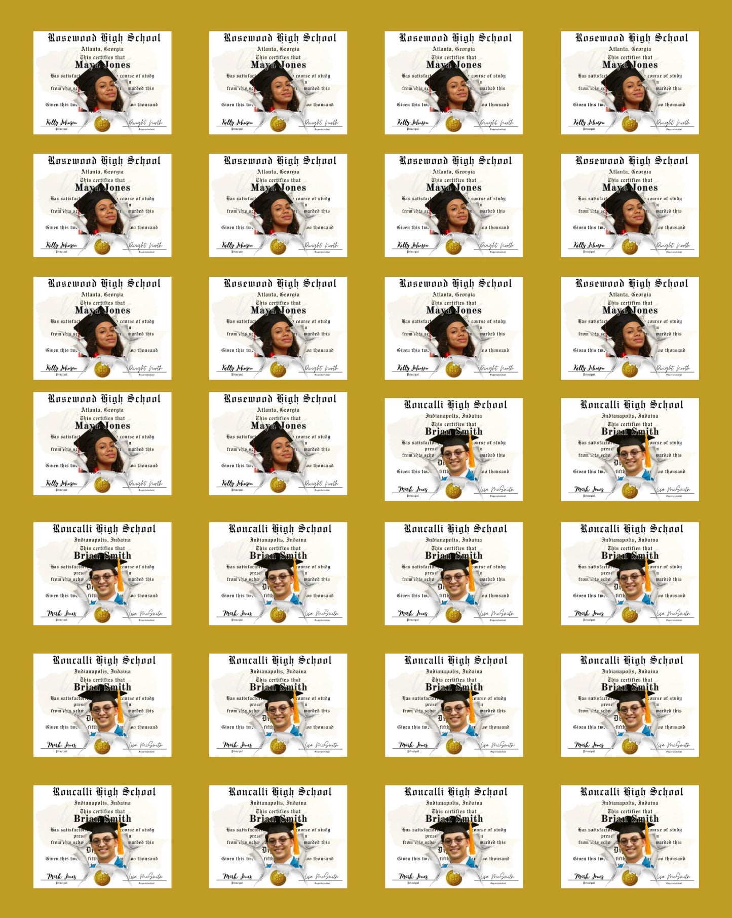 Grad Edible Diplomas Images