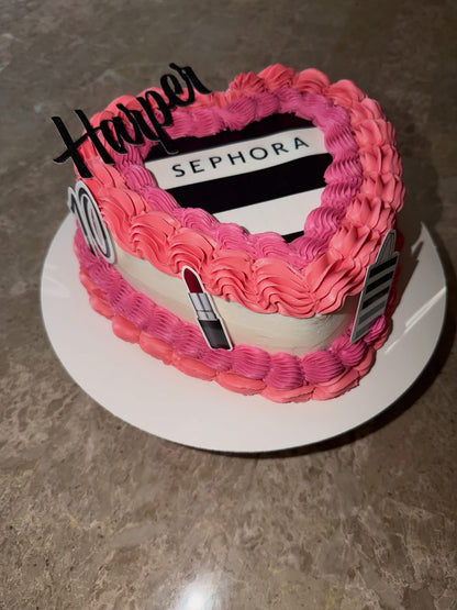 Edible Heart Cake Image
