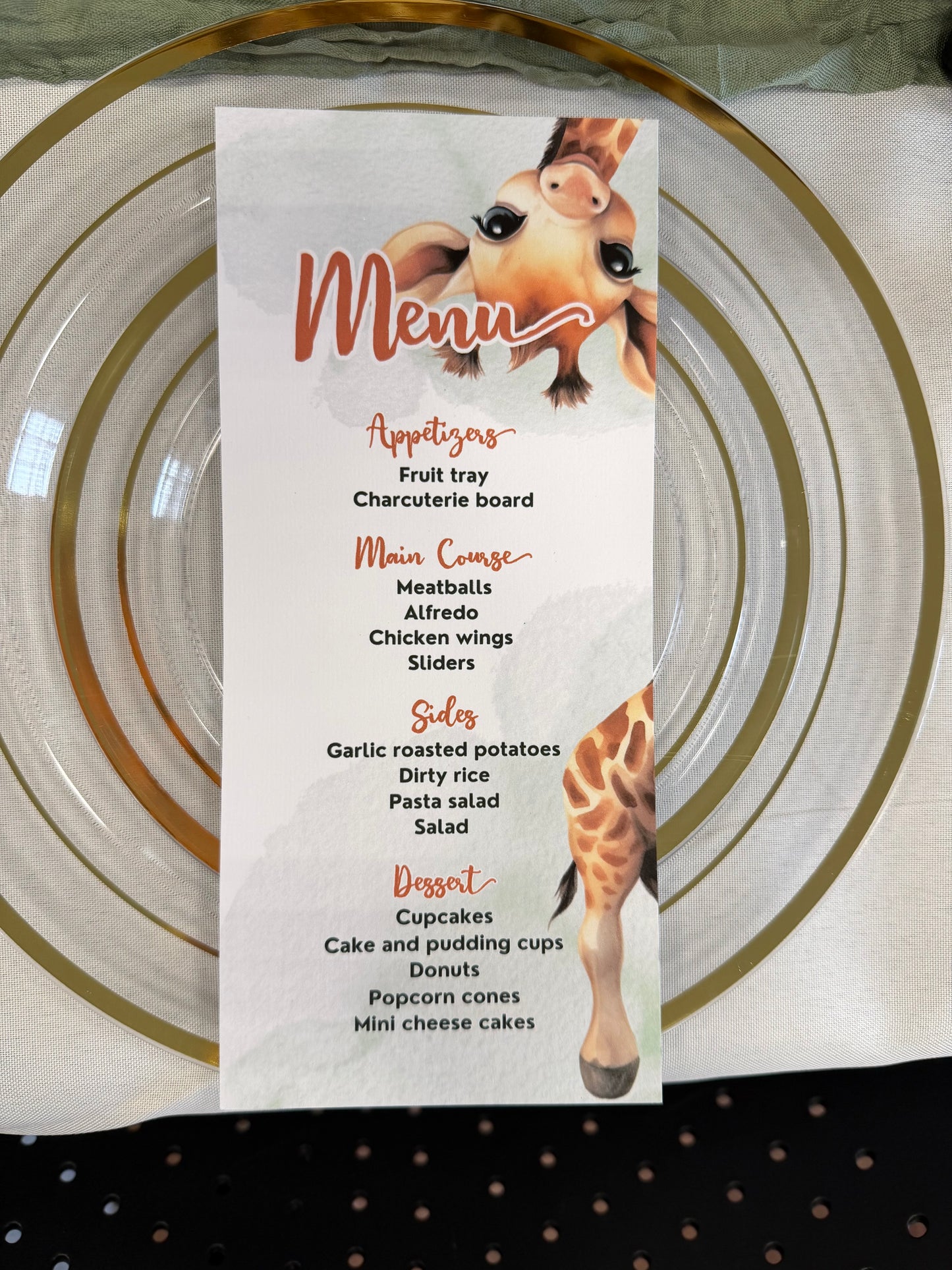Menu Cards