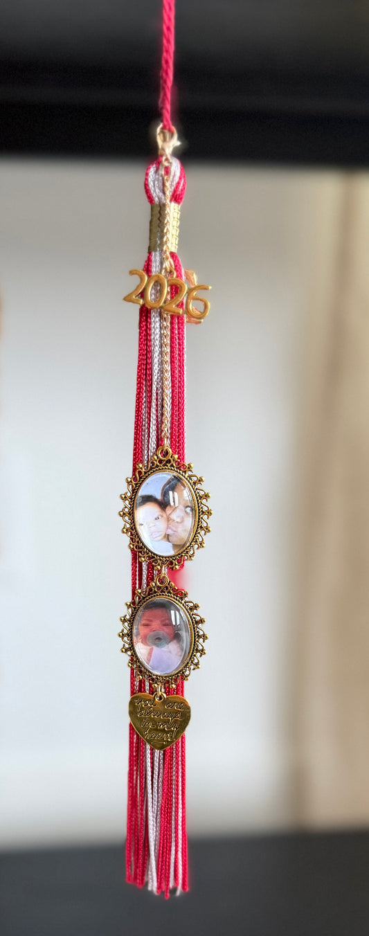 Graduation Cap Memorial Photo Charm Tassel Charms for 2026
