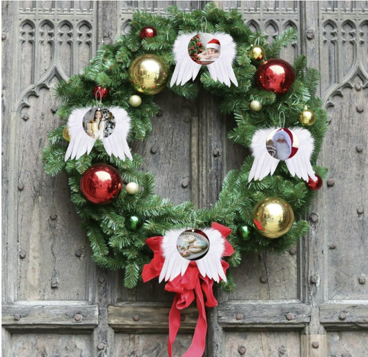Angel Wings Memorial Christmas Ornament