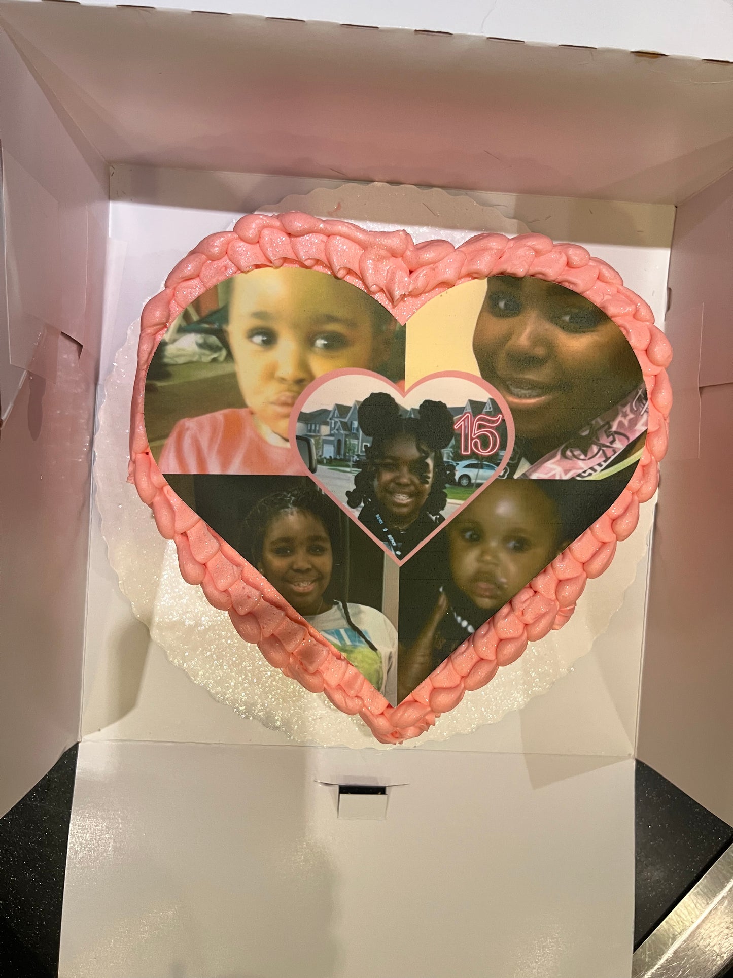 Edible Heart Cake Image