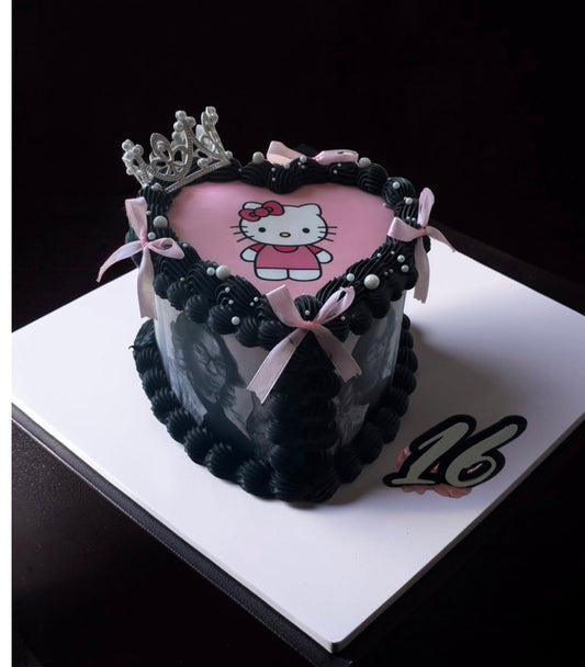 Edible Heart Cake Image