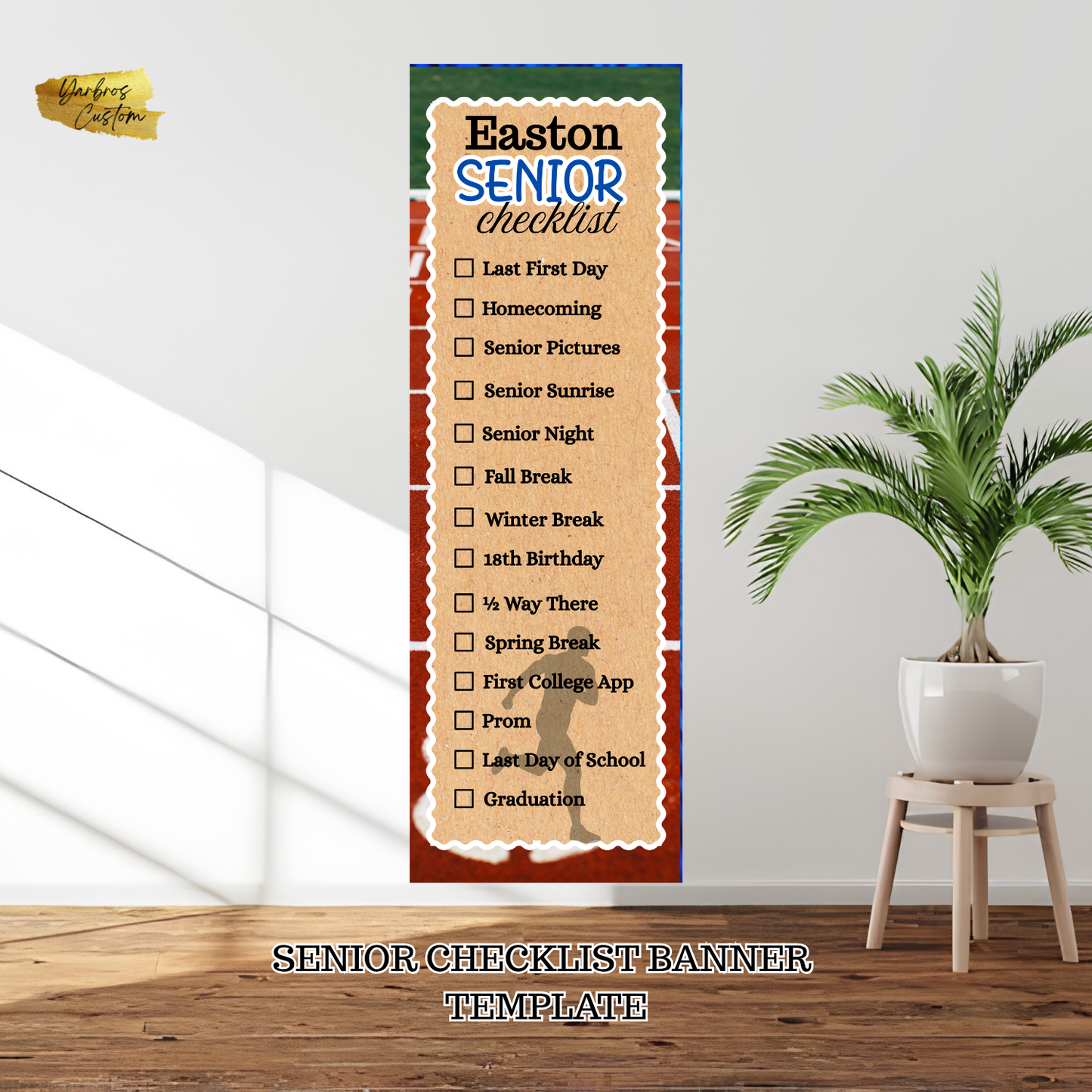 Senior Editable Checklist Banner