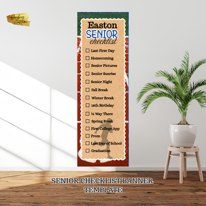 Senior Editable Checklist Banner