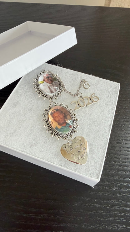 Graduation Cap Memorial Photo Charm Tassel Charms for 2026