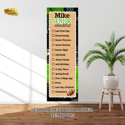 Senior Editable Checklist Banner