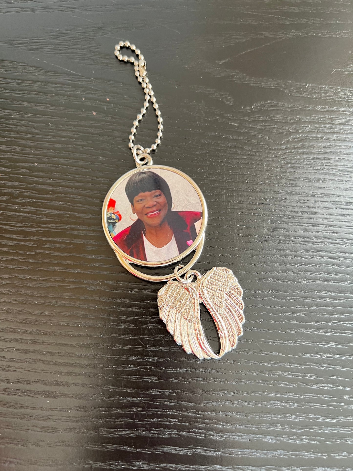 Angel wing car hanging ornament.