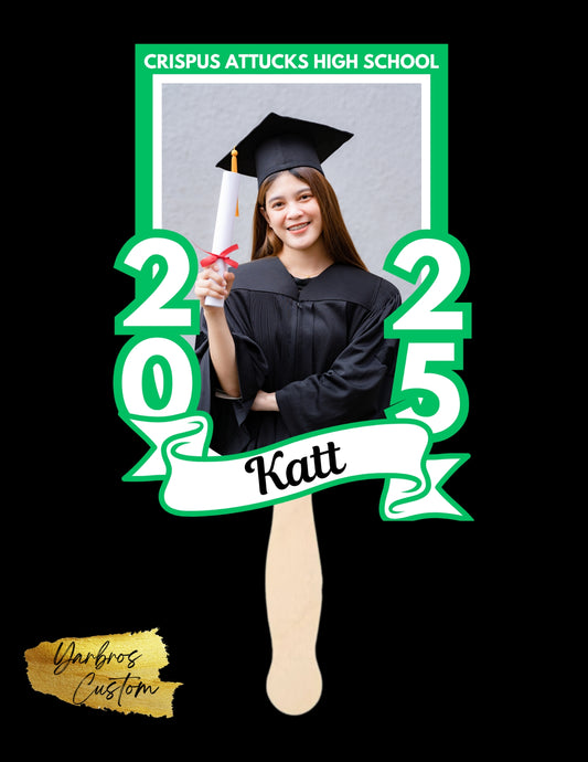 Graduation Fan 2025 ( with name )
