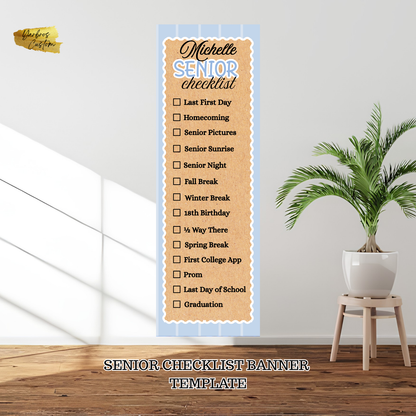 Senior Editable Checklist Banner