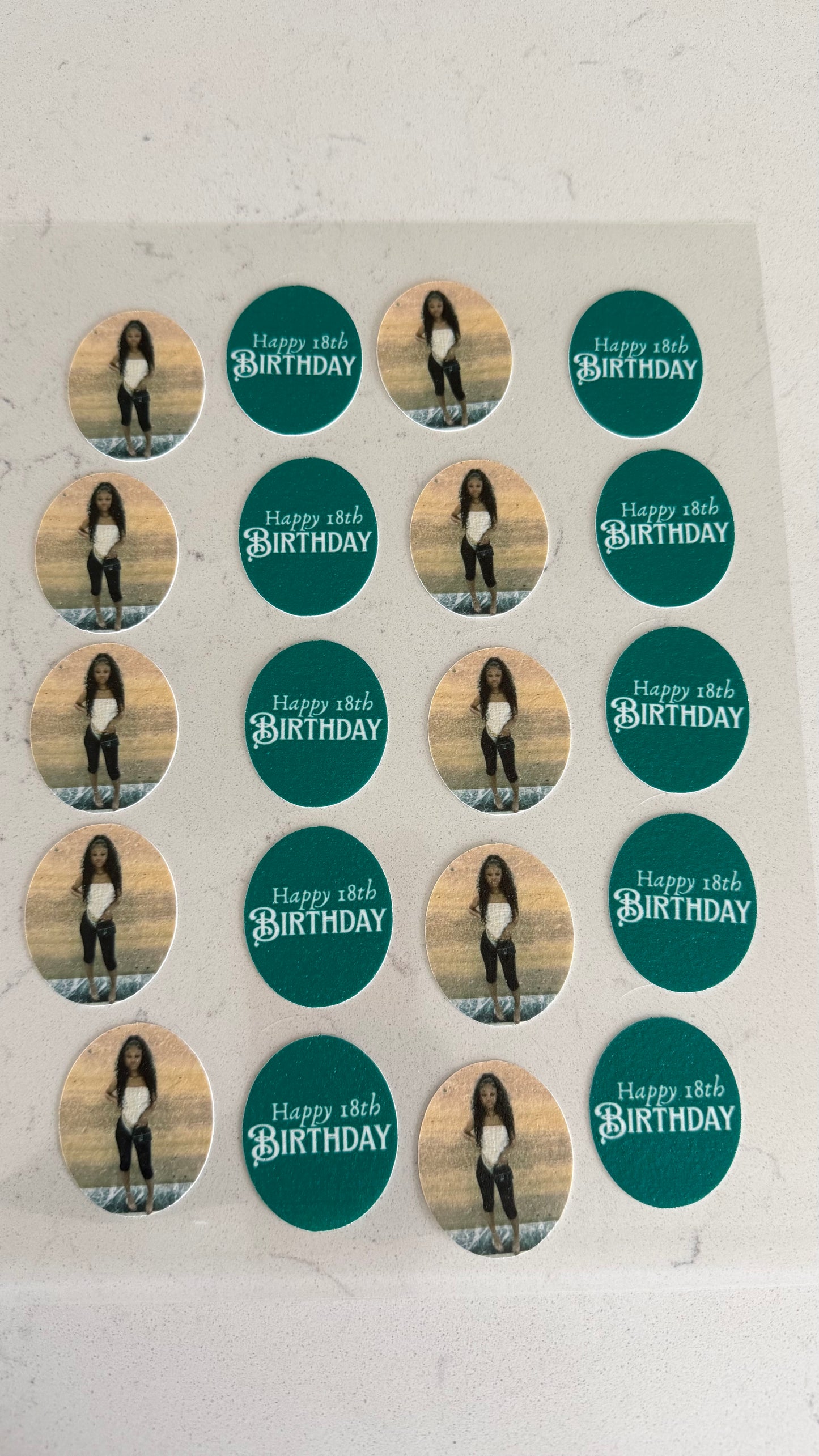 Oval Smaller Frame Edible Image Sheet